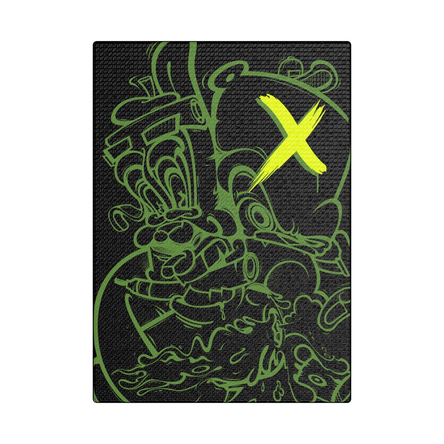 Satin Canvas - Green x Black