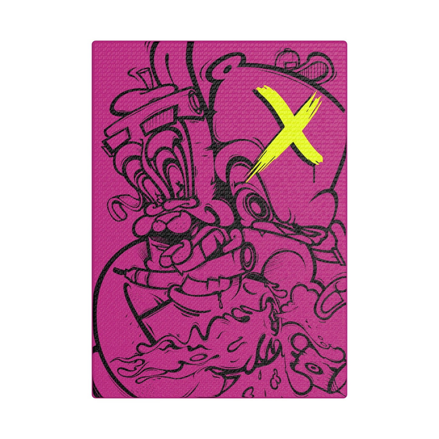 Satin Canvas - Pink x Black