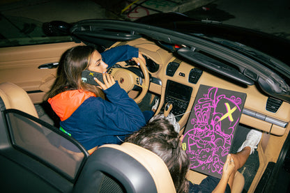 Canvas - Pink x Black